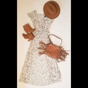 New V Neck Romper with Maxi Skirt Attached